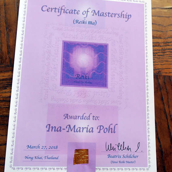 Reiki Urkunde